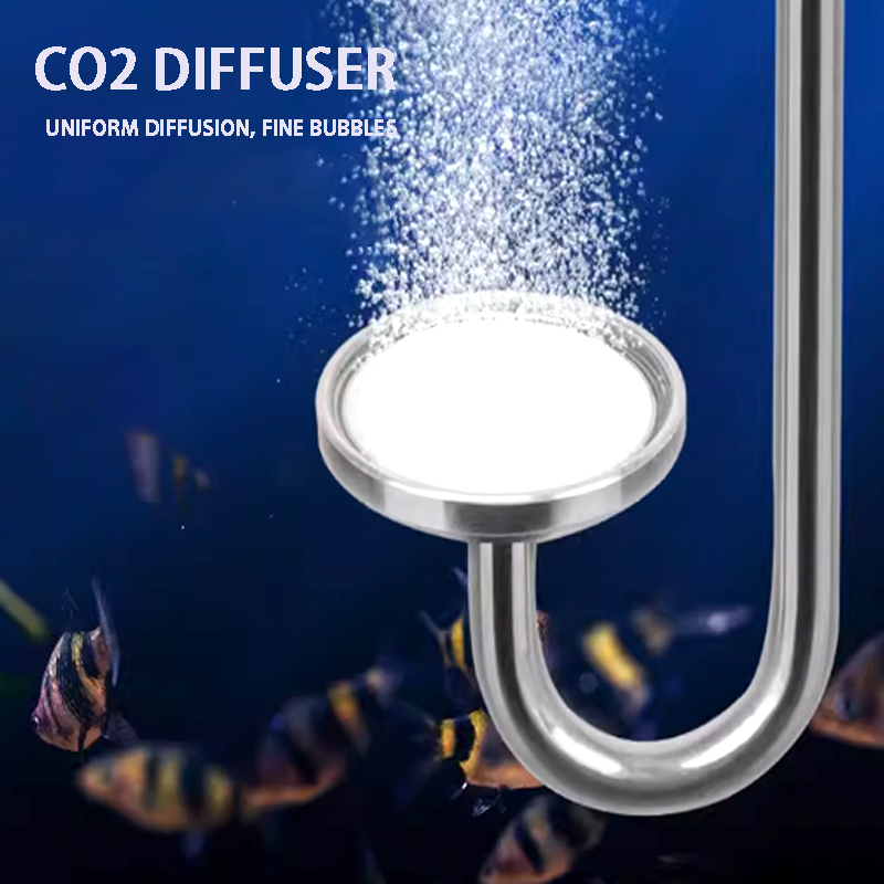 Aquarium Plant Nursery - Aquarium CO2 Nebulizer Aluminum Alloy+Ceramic Plate+Suction