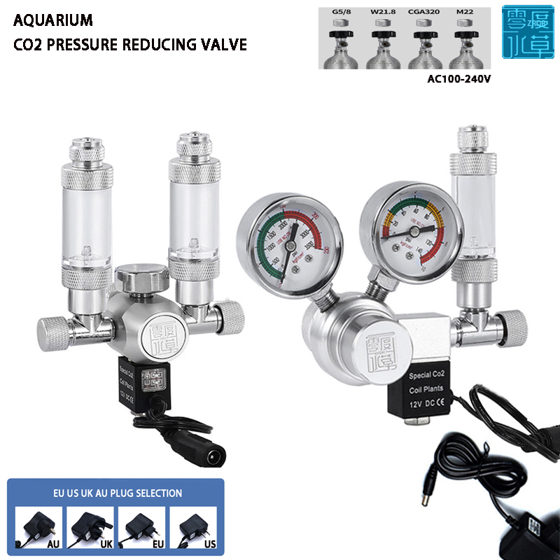 Planted Aquarium Equipment - Aquarium CO2 Regulator Solenoid Valve Bubble