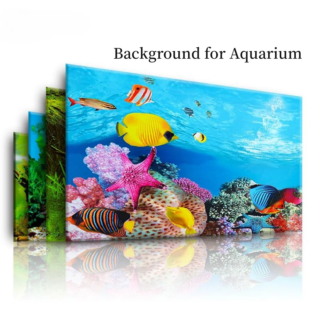 Planted Aquarium Accessories - Background Aquarium 3D Sticker Poster Decoration