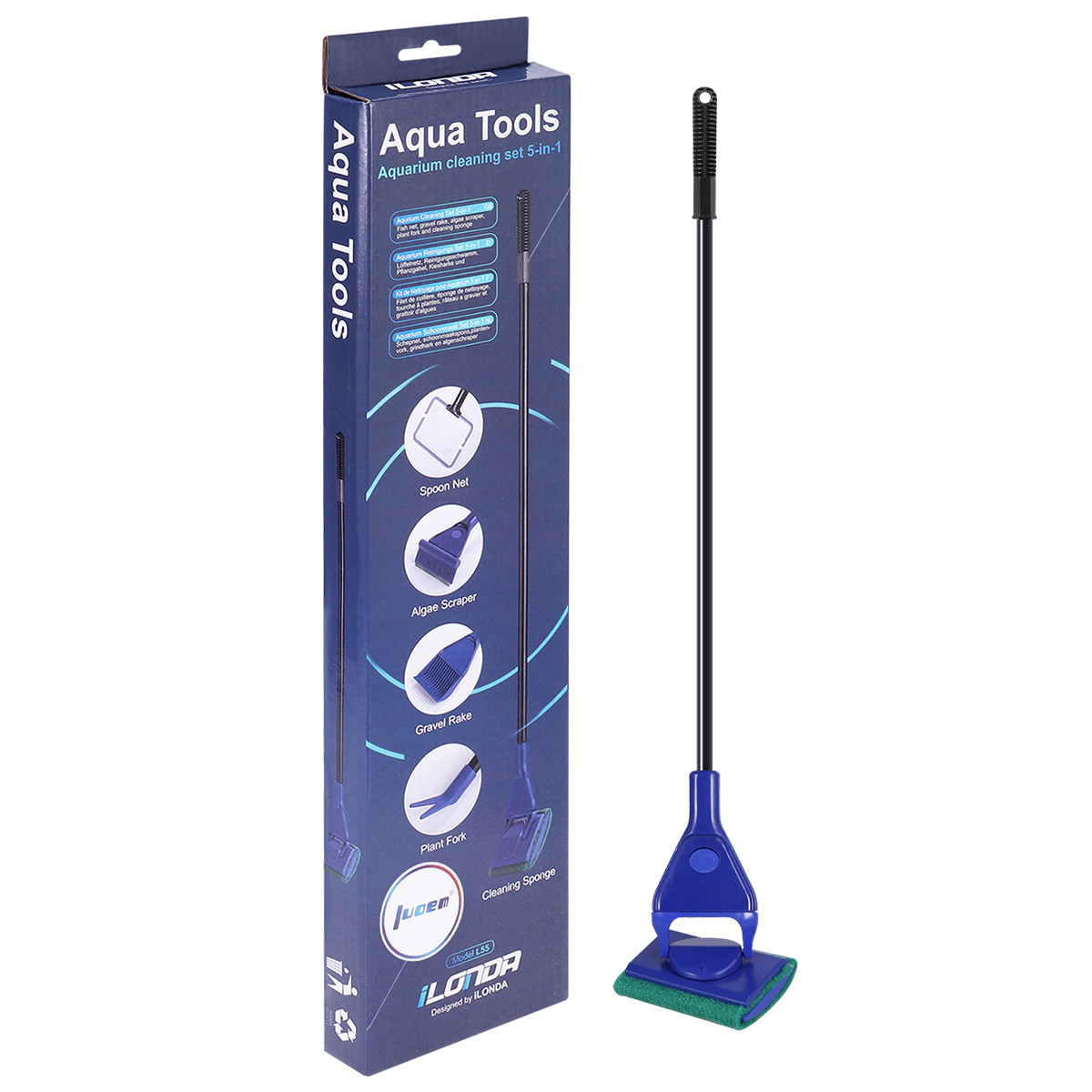 5 in 1 Fish Tank Cleaning Kit  - đánh giá và giá Planted Aquarium Tool Kit