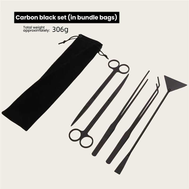 TFORU-Long Black Stainless Ste - đánh giá và giá Planted Aquarium Tool Kit