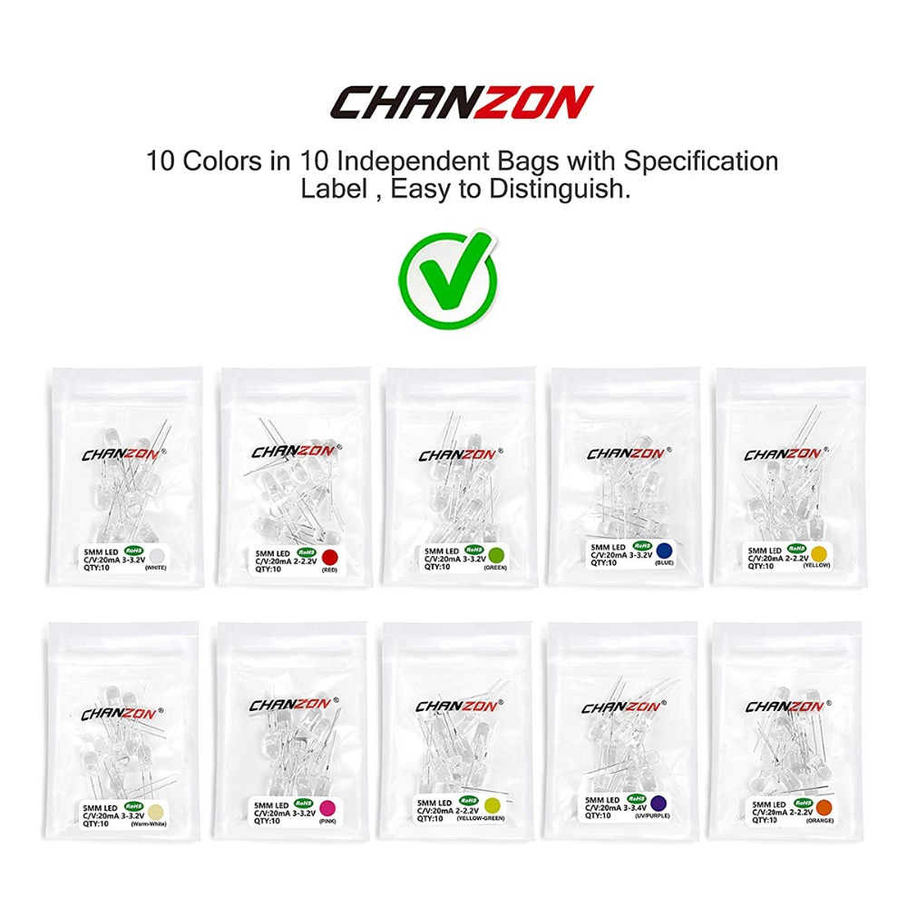 100 Viên 5Mm LED Diode Siêu Sá - đánh giá và giá Ludwigia Super Red
