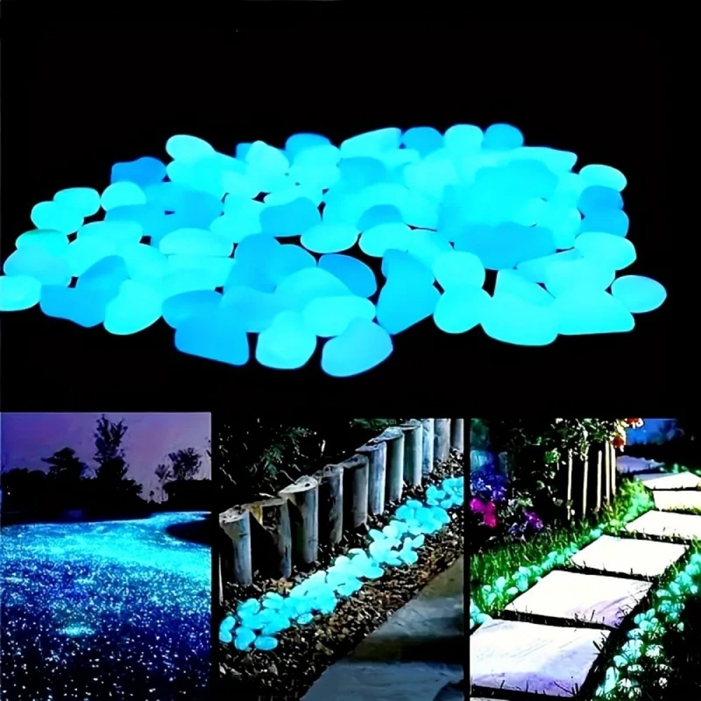 100pcs Glow In The Dark Pebble - đánh giá và giá Aquarium Planted Aquarium