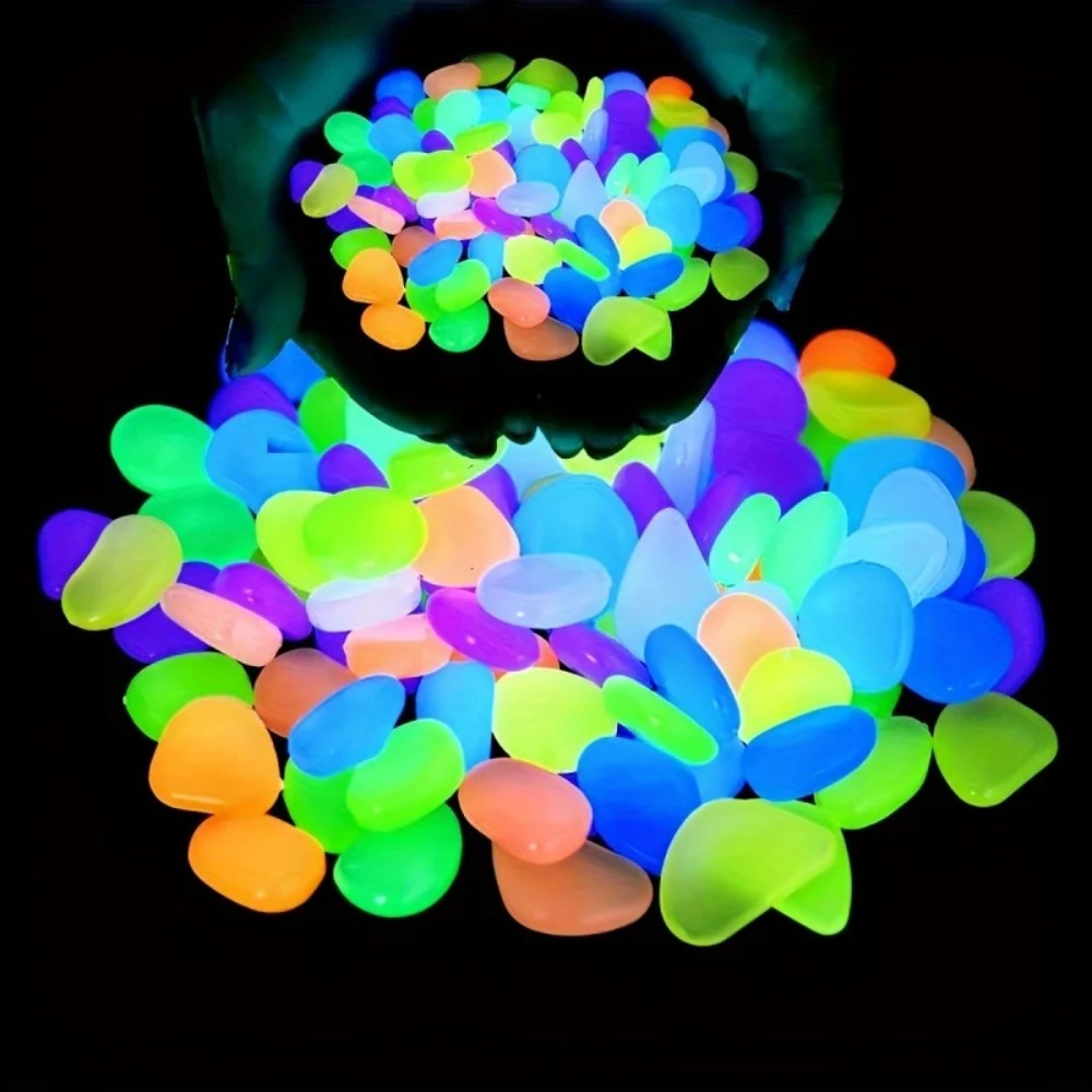 100pcs Glow In The Dark Pebble - đánh giá và giá Aquarium Planted Aquarium