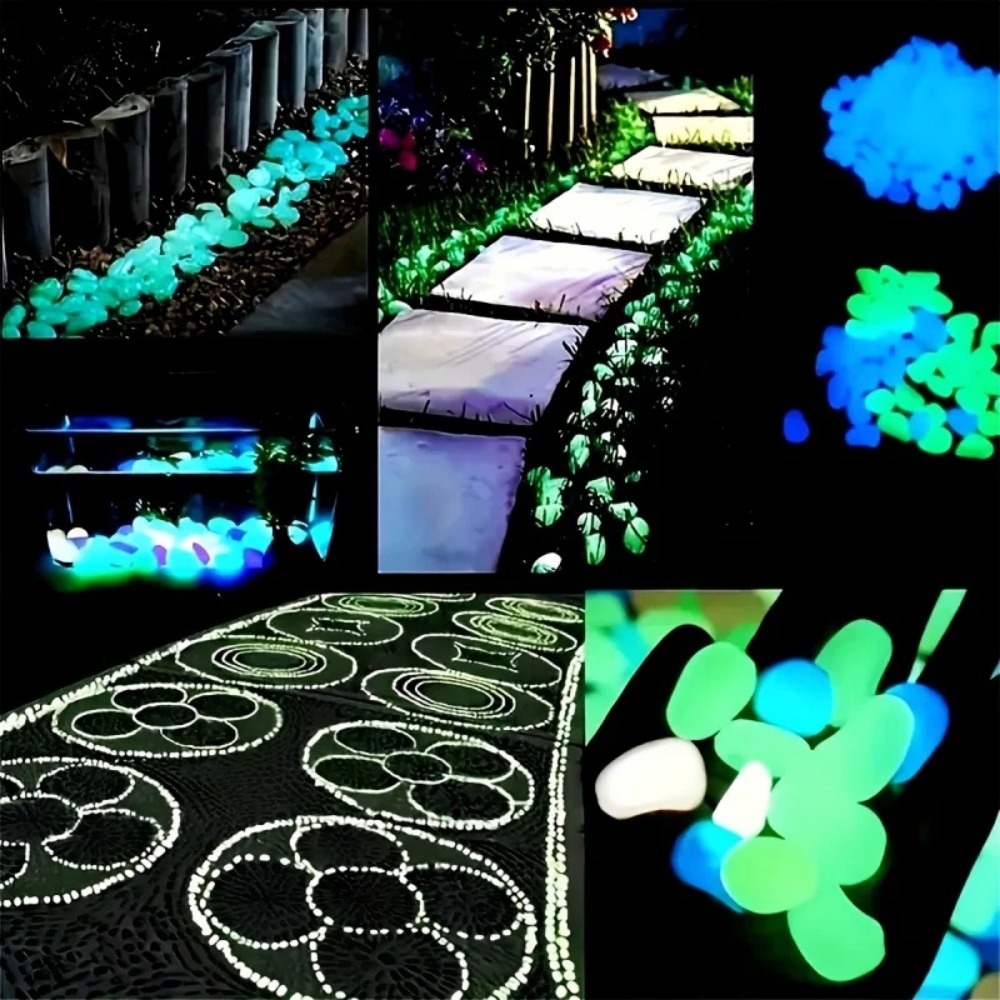 100pcs Glow In The Dark Pebble - đánh giá và giá Aquarium Planted Aquarium