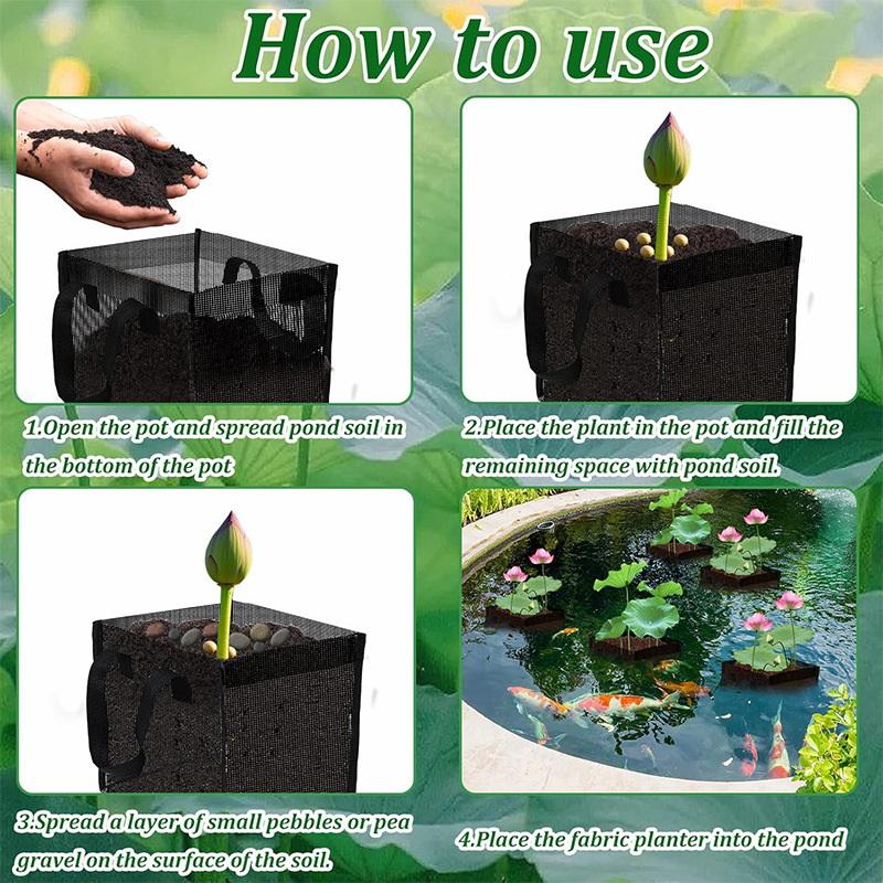 4 Pcs Black Mesh Pond Planting - đánh giá và giá Aquarium Planted Aquarium