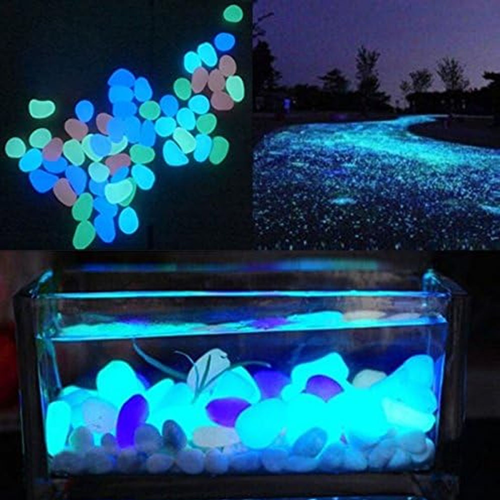Fish Tank Rocks Glow Blue Pebb - đánh giá và giá Aquarium Planted Aquarium