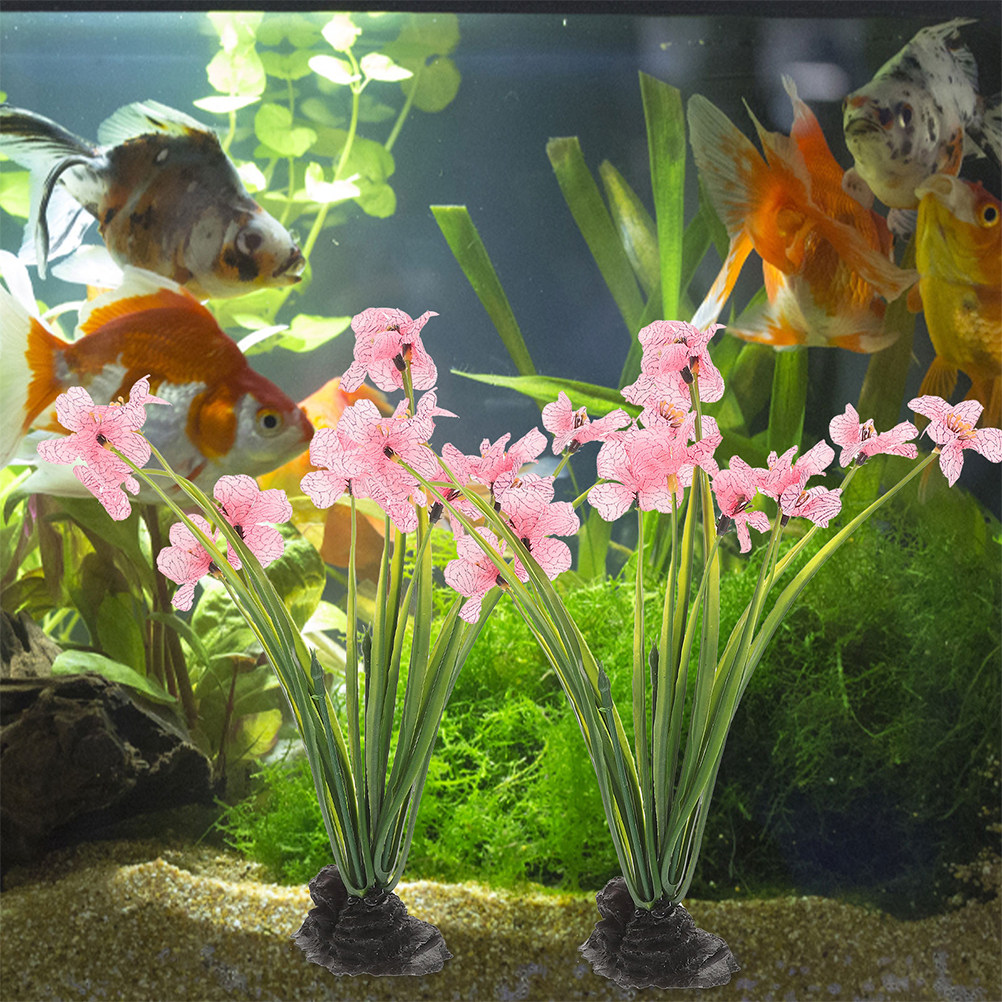 3Pcs Lifelike Aquarium Decor P - đánh giá và giá Planted Aquarium For Beginners