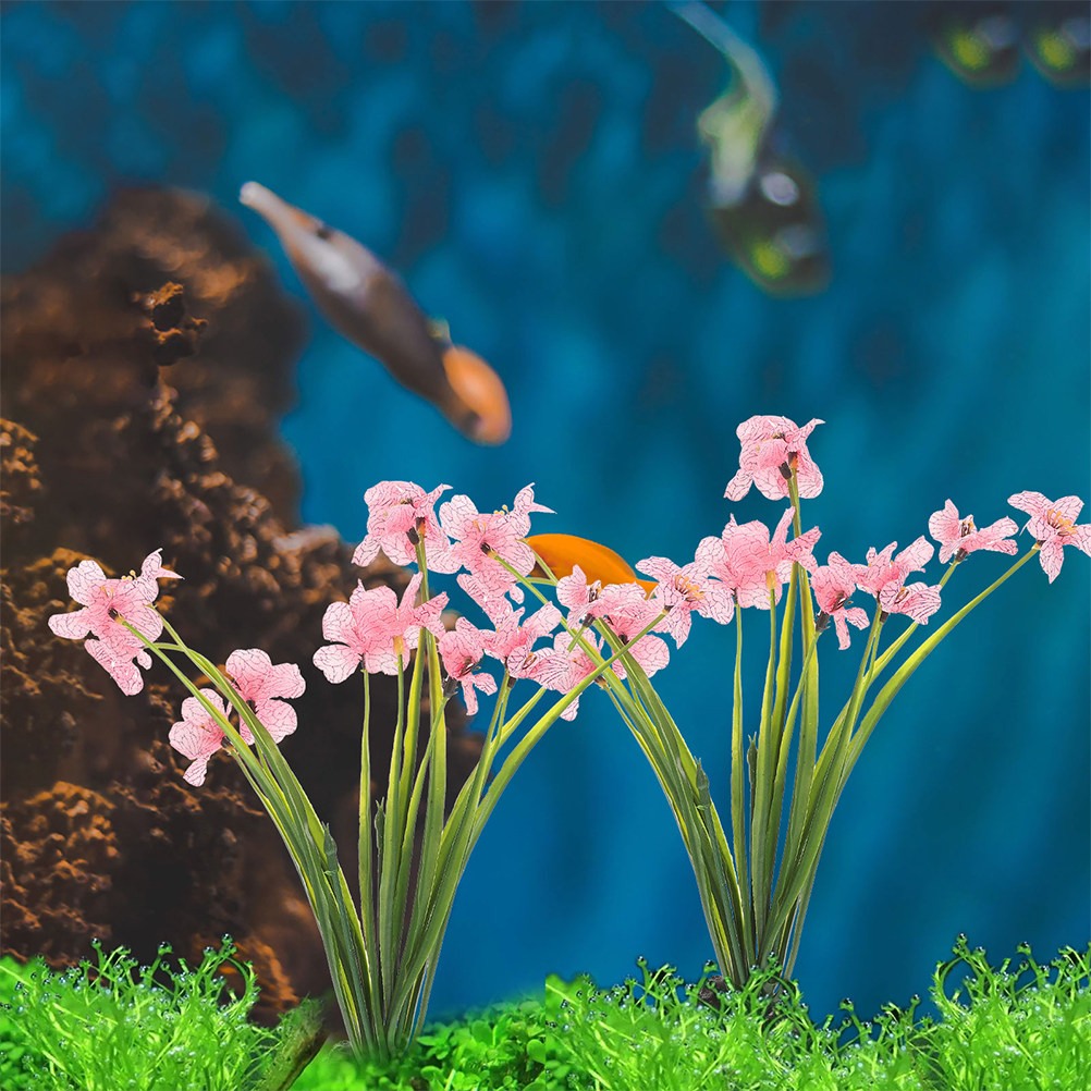 3Pcs Lifelike Aquarium Decor P - đánh giá và giá Planted Aquarium For Beginners