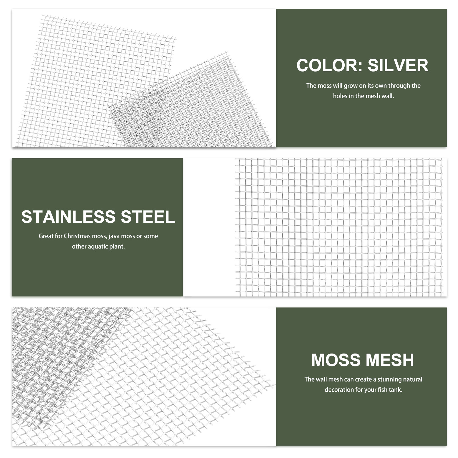 15pcs Stainless Steel Aquatic  - đánh giá và giá Aquarium Planted Wall
