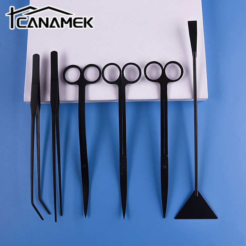 4/5/6PCS Stainless Steel Aquar - đánh giá và giá Planted Aquarium Tool Kit