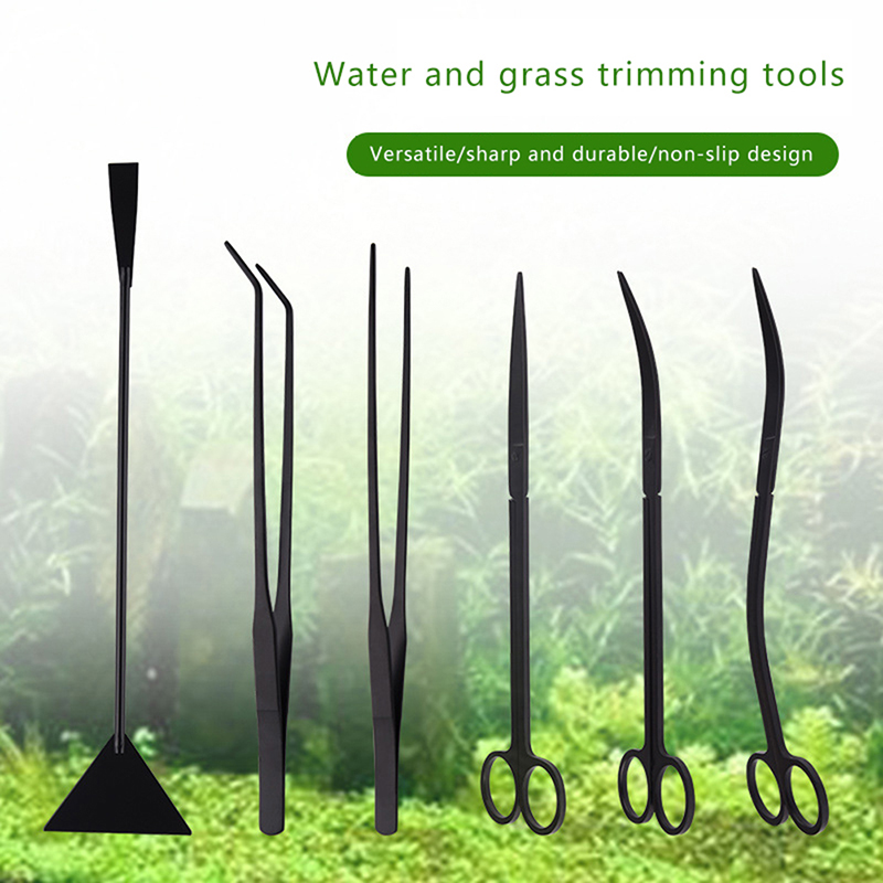 4/5/6PCS Stainless Steel Aquar - đánh giá và giá Planted Aquarium Tool Kit